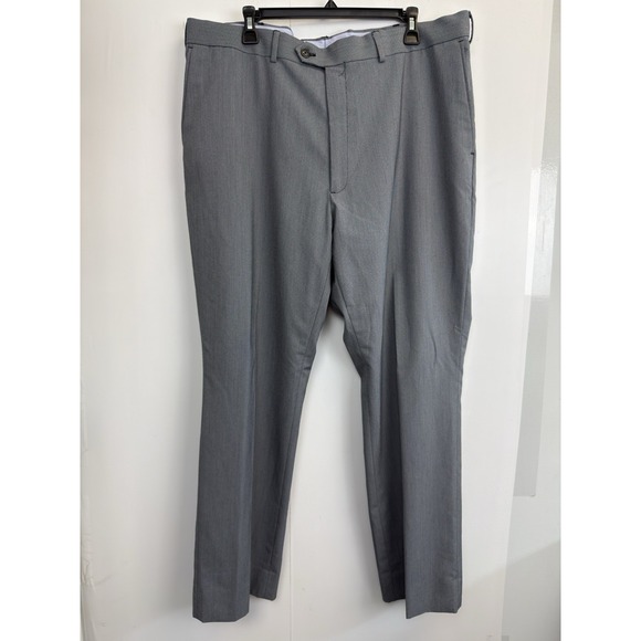 ROUNDTREE & YORKE‎ travelSMART Classic Pants Gray 40" x 30" Flat Front - Picture 1 of 7